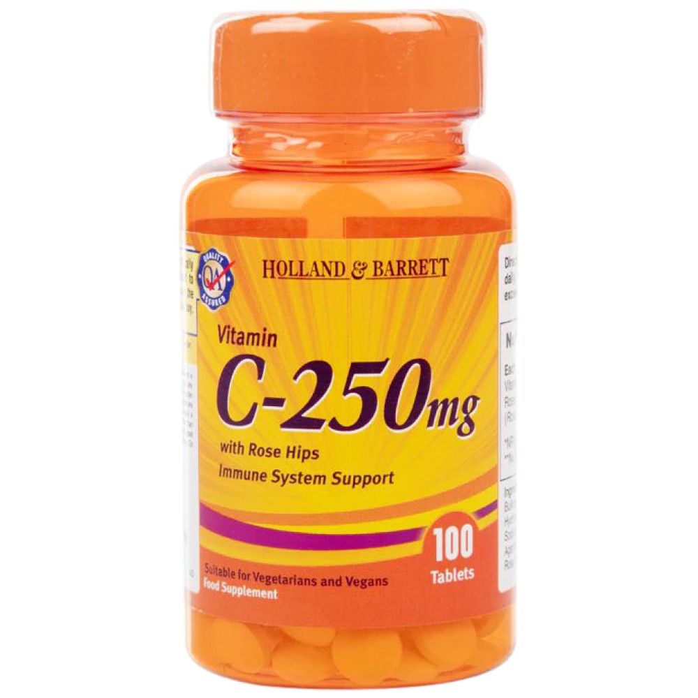 Vitamina C 250 mg | cu măceșe - 100 tablete