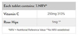 Vitamina C 250 mg | cu măceșe - 100 tablete