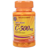 Vitamina C 500 mg / eliberare programată cu măceșe și bioflavonoide - 100 de capsule