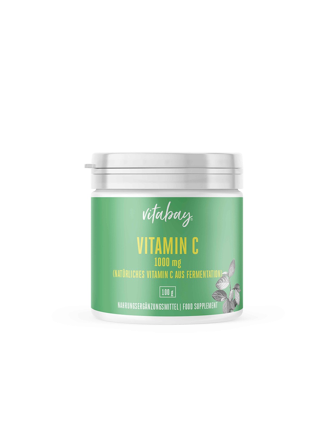 Vitamina C Pulver - Vitamina C 1000 mg (vegan), 100 g pulbere Vitabay