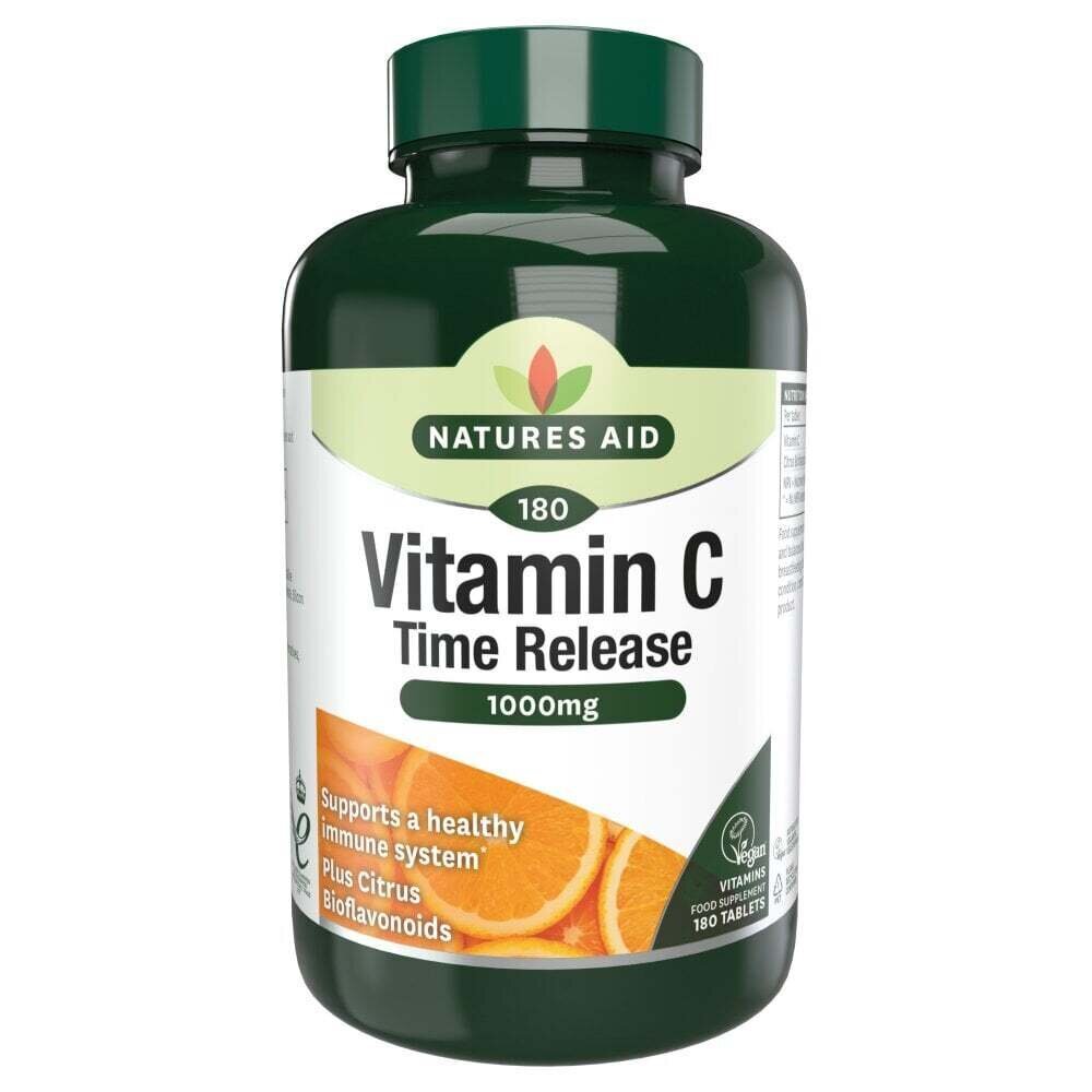 Vitamina C cu eliberare prelungita (Vitamina C Time Release) 1000mg 90 tablete NaturesAid