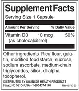 Vitamina D-3 400 UI - 250 capsule