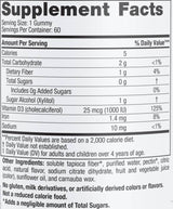 Vitamina D3 Zero Zahăr 1000 UI - 60 de gume