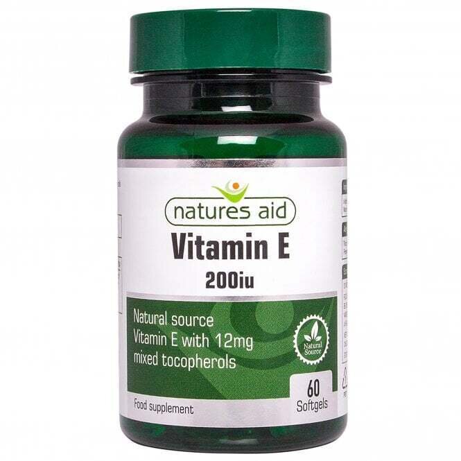 Vitamina E (Vitamina E) 200iu 60 capsule NaturesAid