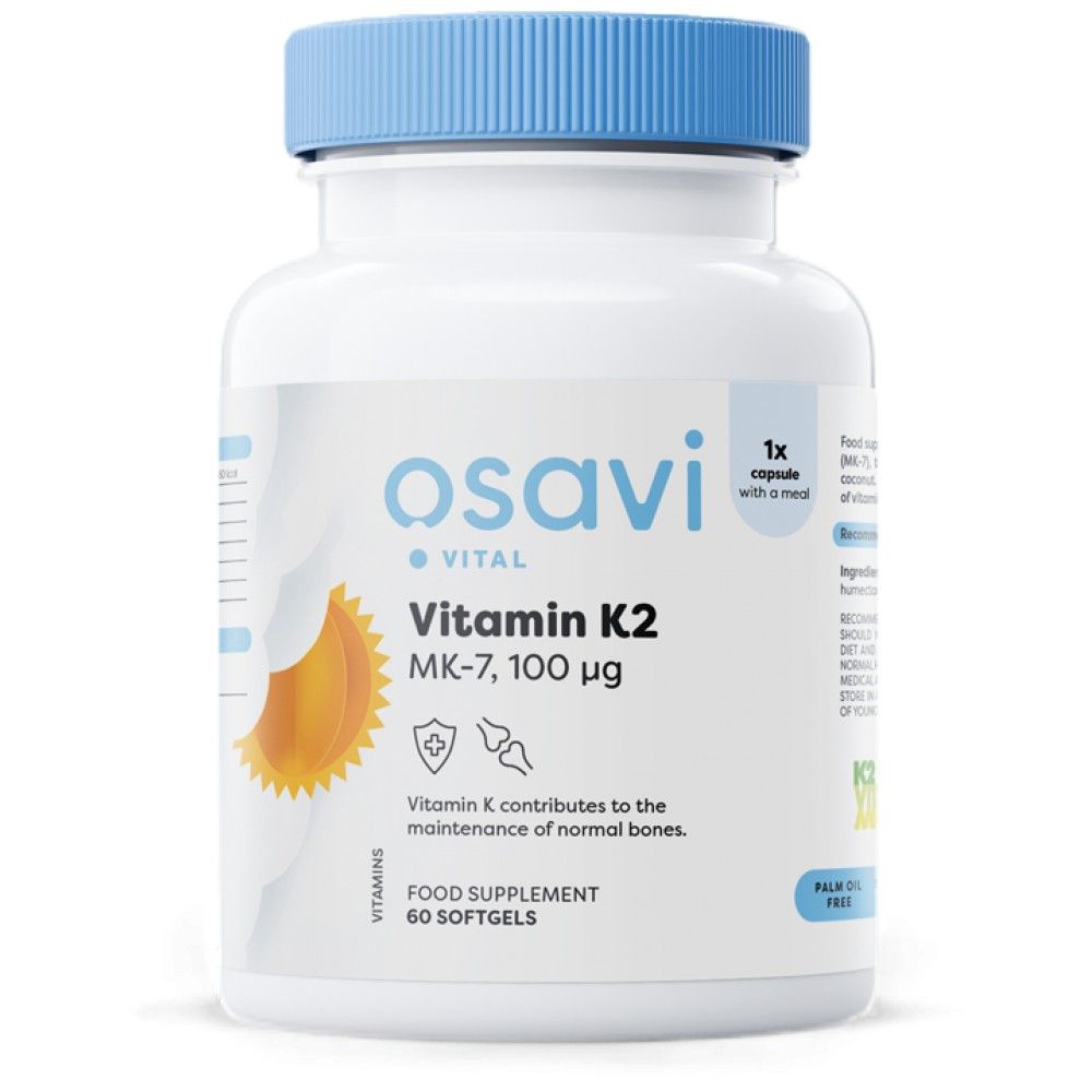 Vitamina K2 MK-7 100 mcg - 60 capsule de gel