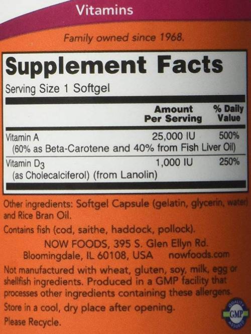 Vitamina A 25000 UI - 100 capsule de gel