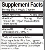 Vitamine D3 și K2 60 capsule