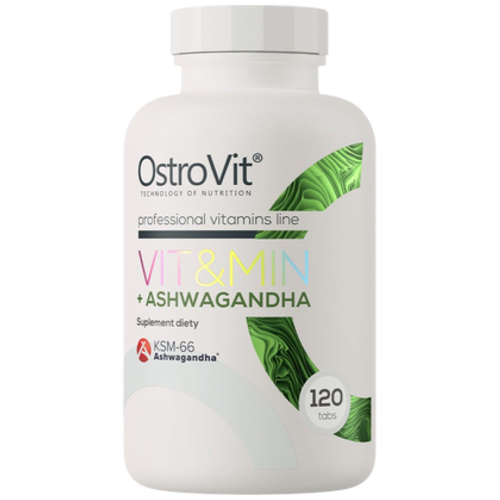 VitandMin + Ashwagandha | Formula multivitamine + KSM-66® 120 tablete