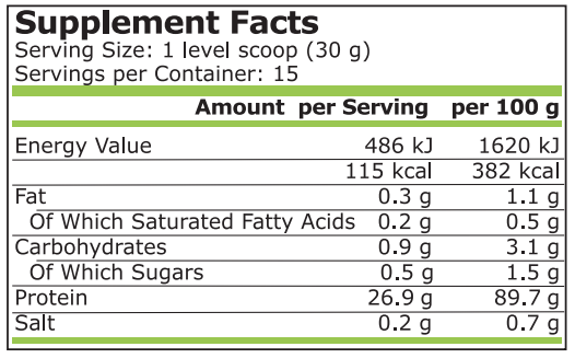 Pure Nutrition - Izolat din zer - 454 G