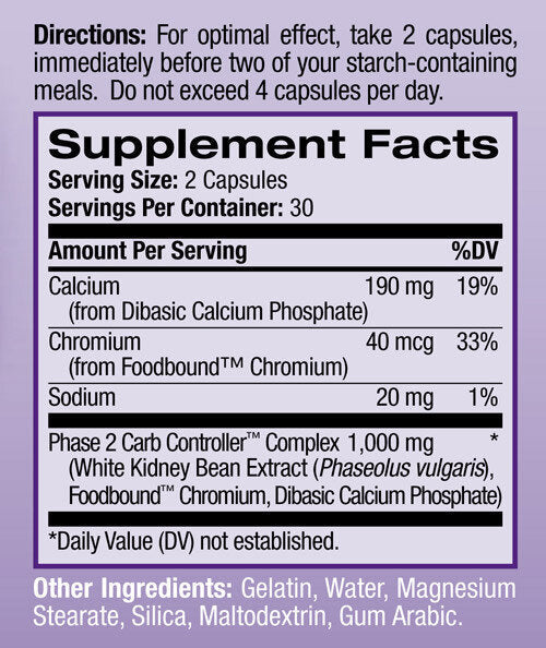 White Kidney Bean Carb Intercept / 60 de capsule