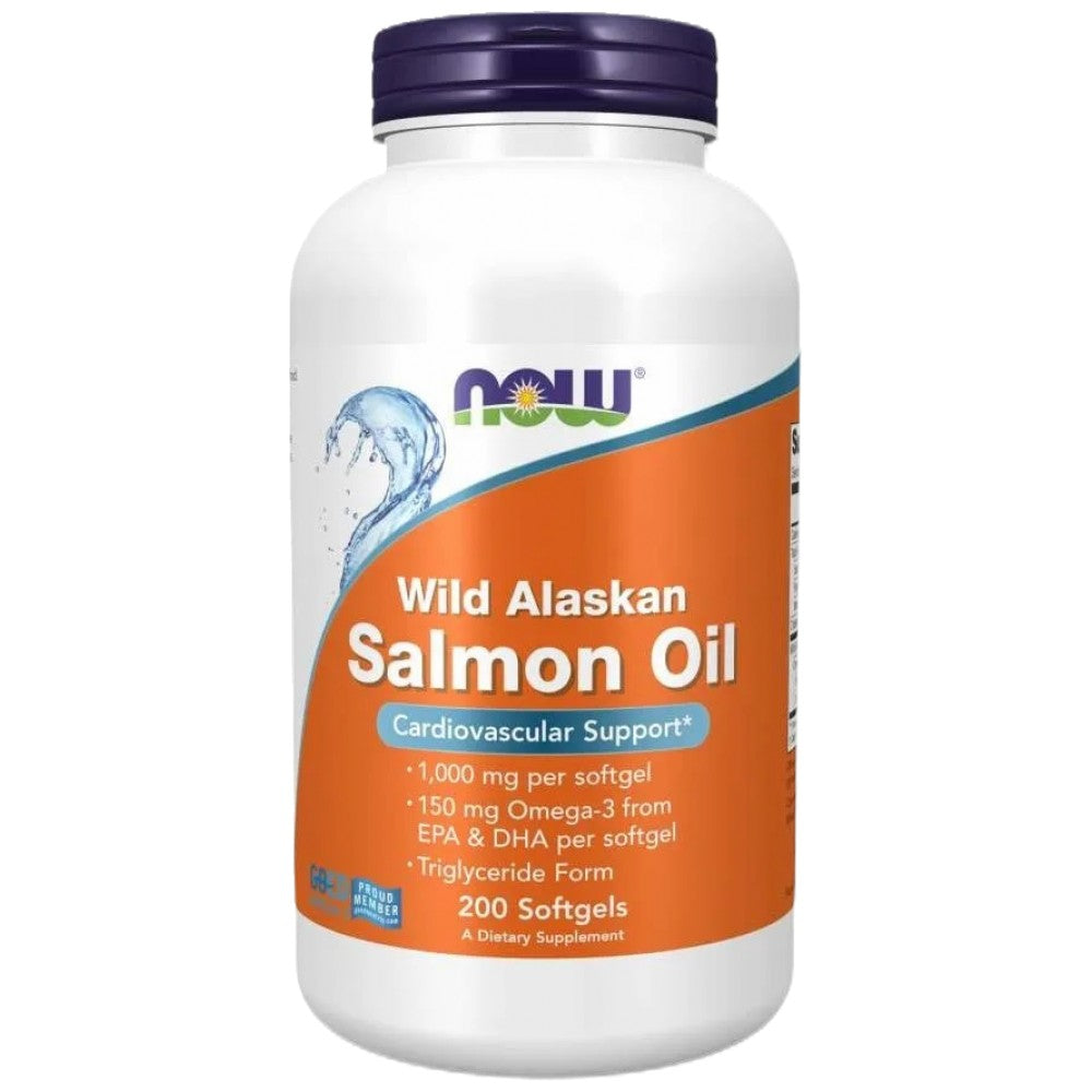 Ulei de somon sălbatic din Alaska - 200 de capsule moi