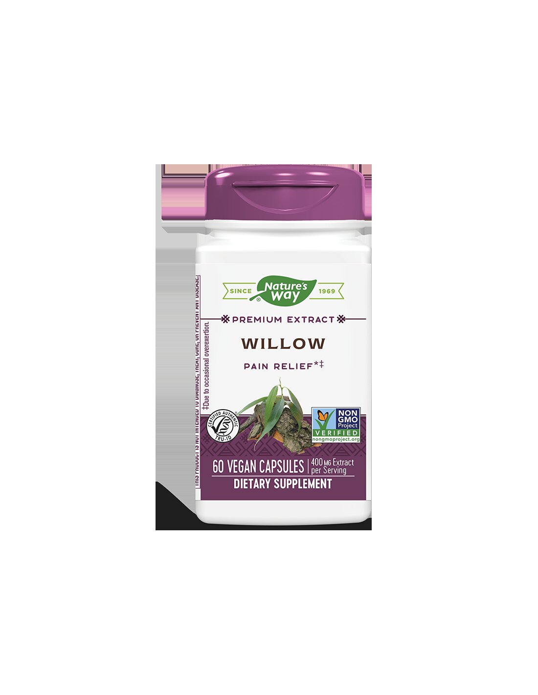Salcie/ Salcie albă 400 mg x 60 capsule Nature's Way
