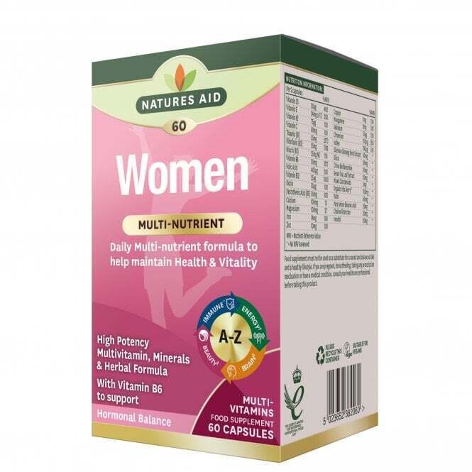 Multi-vitamine și minerale pentru femei 60 de capsule NaturesAid