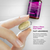 Multivitamine pentru femei cu biotină și acid hialuronic 180 tablete vegane