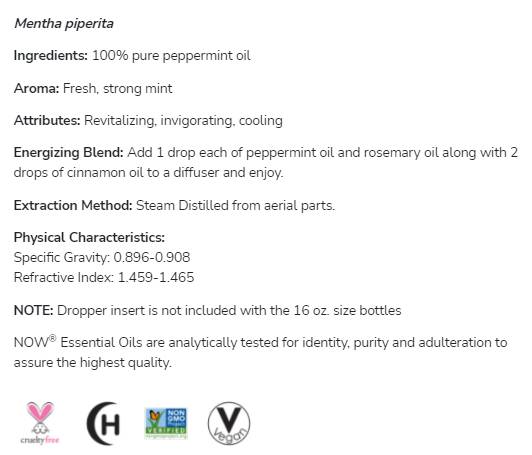 Ulei de mentă | 100% Mentha Piperita pură - 30 ml