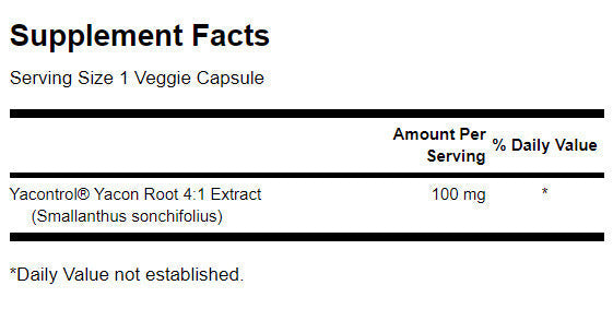 Yacontrol Yacon Root Extract 4:1 100 mg - 90 capsule