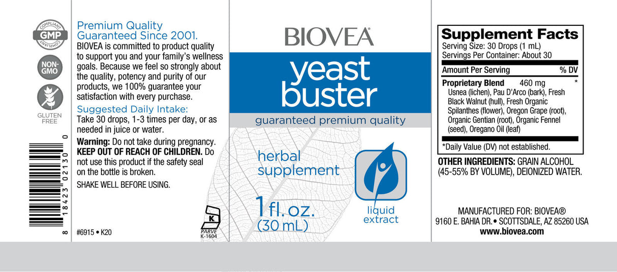 Picaturi lichide Yeast Buster / 30 ml