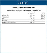 ZMA-Pro | cu KSM-66® Ashwagandha Extract - 60 capsule