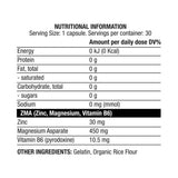 ZMA | Zinc, magneziu și B6 - 30 capsule