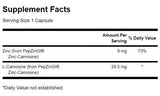Carnozină de zinc / 60 capsule - 0