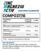 Zinc Magneziu Active - 60 capsule