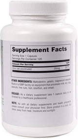 Picolinat de zinc 25 mg 120 capsule