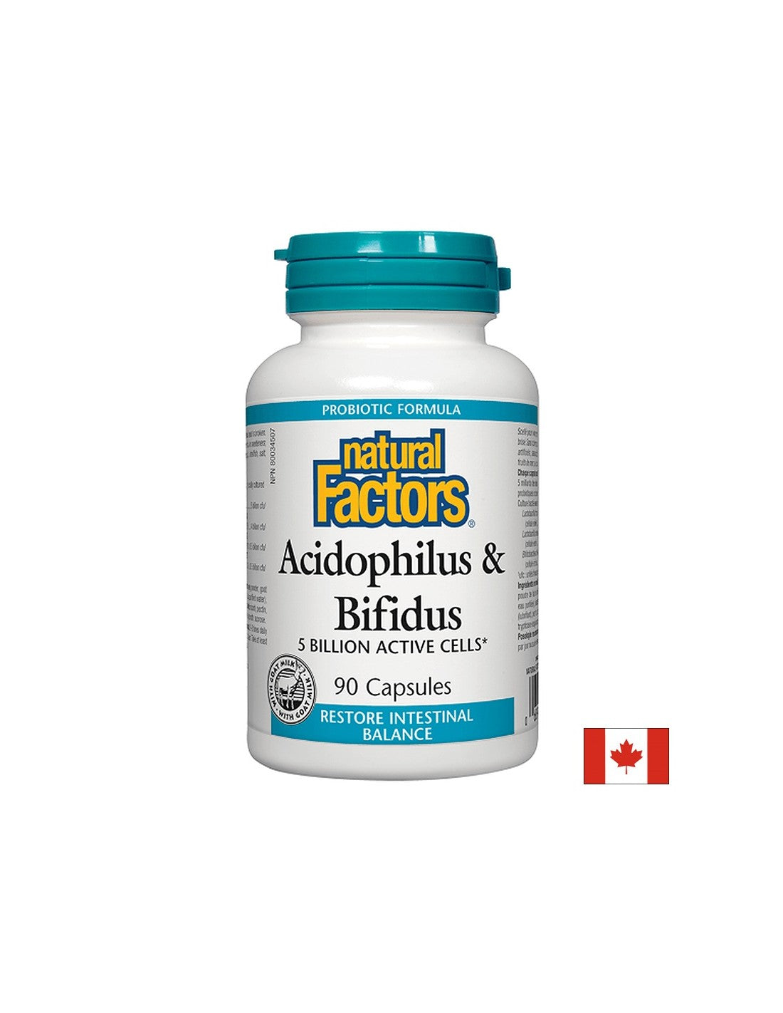 Acidophilus &amp; Bifidus | 5 miliarde de celule active - 90 de capsule