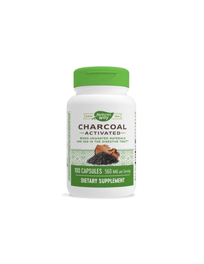 Activated Charcoal 280 mg - 100 capsules - Nutra Best Europe