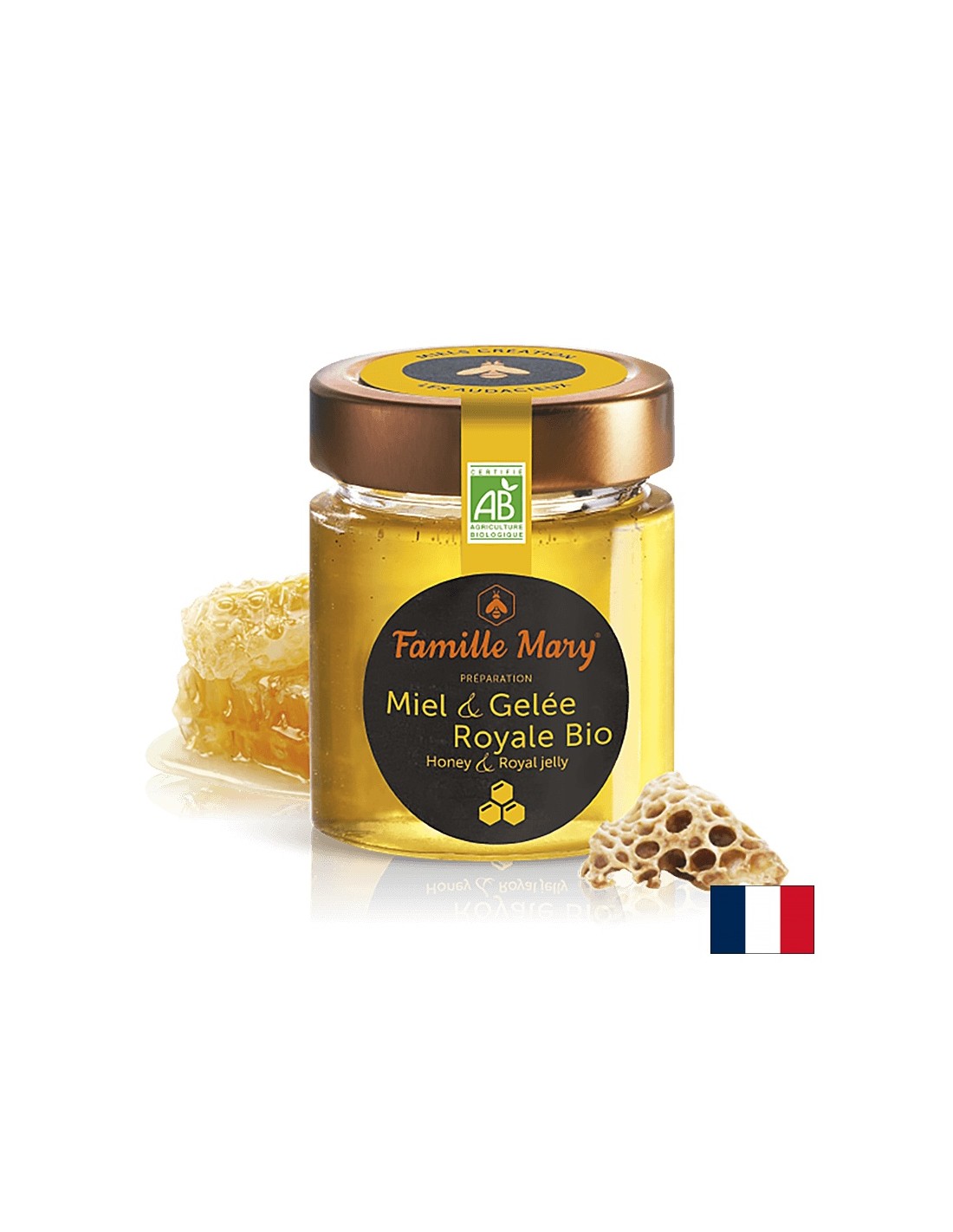 Miere de salcam + laptisor de matca, Bio, 170 g