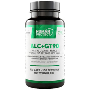 ALC + GT90 | Acetyl L-Carnitine & Green Tea Extract with 90% EGCG - 100 capsules - Nutra Best Europe
