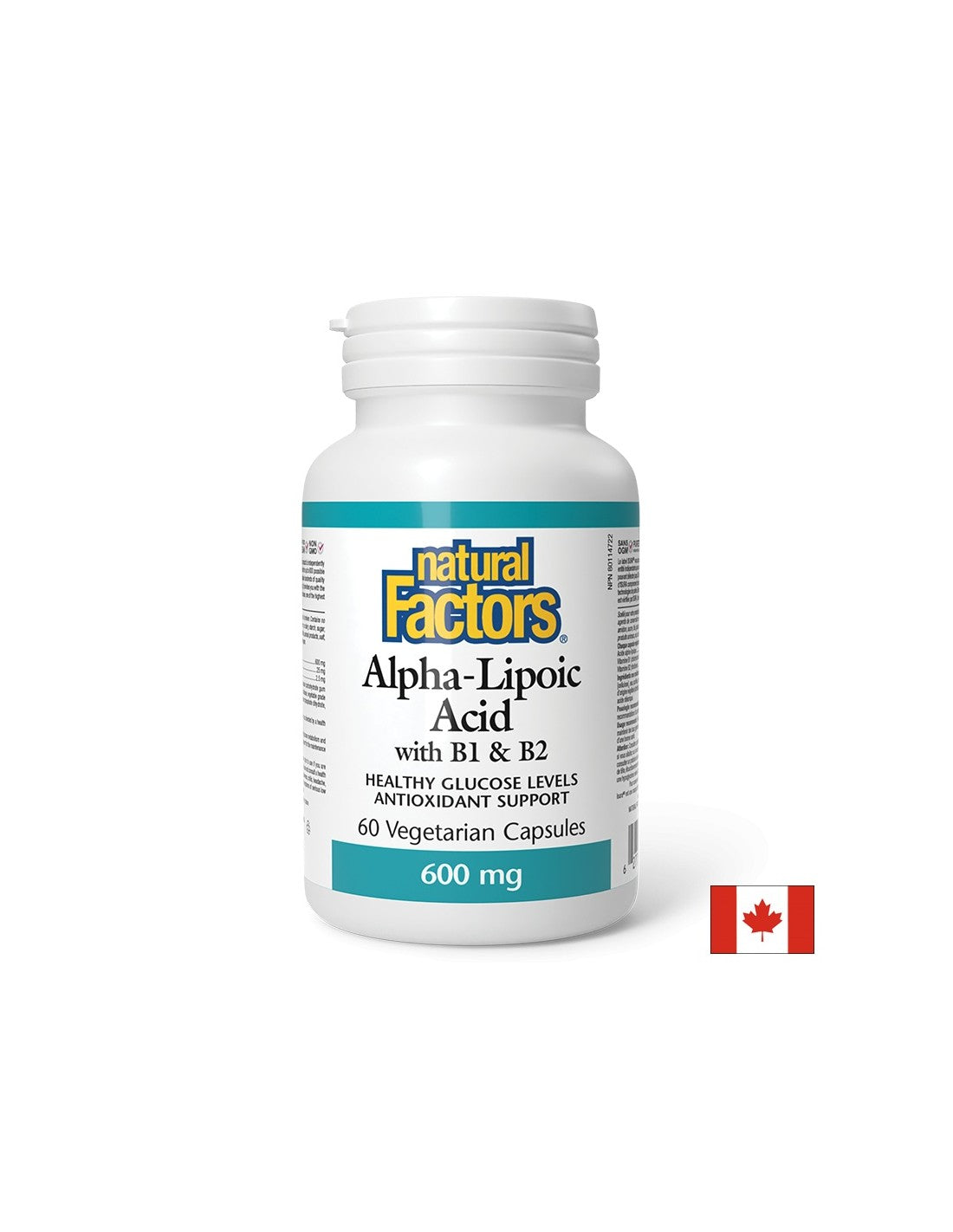 Acid Alfa Lipoic 600 mg Cu B1&amp;B2 - 60 capsule