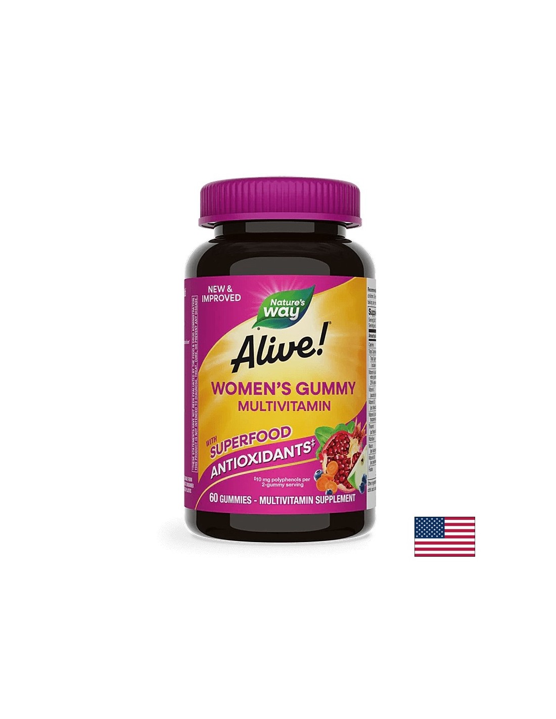 În viaţă! Multivitamine Gummy pentru femei / Alive! Multivitamine pentru femei Nature's Way, 60 de capsule moi