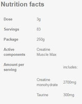 Creatine Muscle Max - 250 de grame