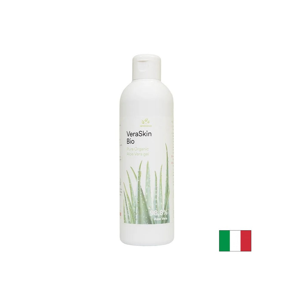 Gel organic de aloe vera pentru față, păr și corp - hidratare, hrănire, anti-îmbătrânire, 250 ml
