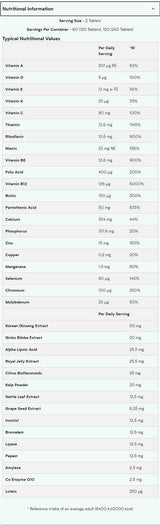 Alpha Men Super Multi Vitamin - 120 tablete