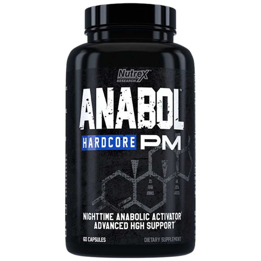 Anabol Hardcore PM | Activator anabolic pe timp de noapte și suport avansat pentru HGH - 60 de capsule