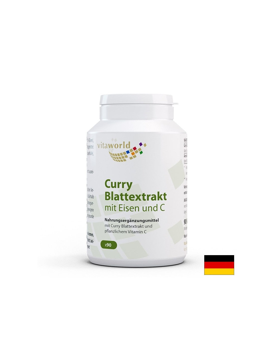 Anemia - Extract din frunze de curry cu fier si vitamina C, 90 capsule