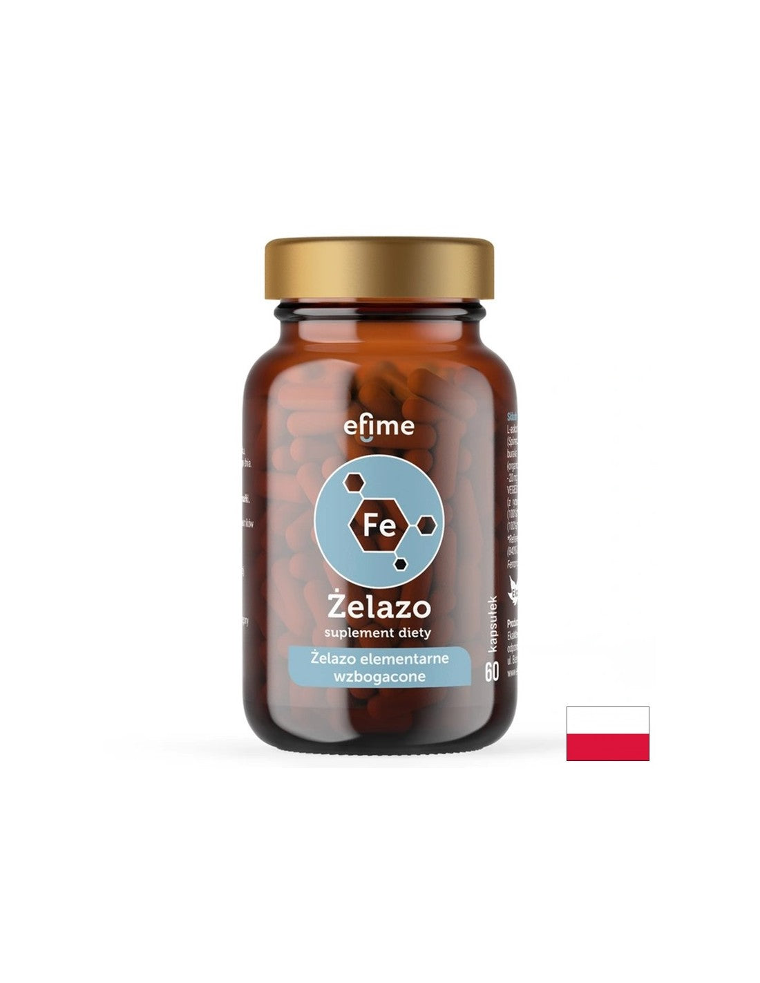 Anemie - Fier + Vitamina B6, B12, C, Acid folic, 60 capsule