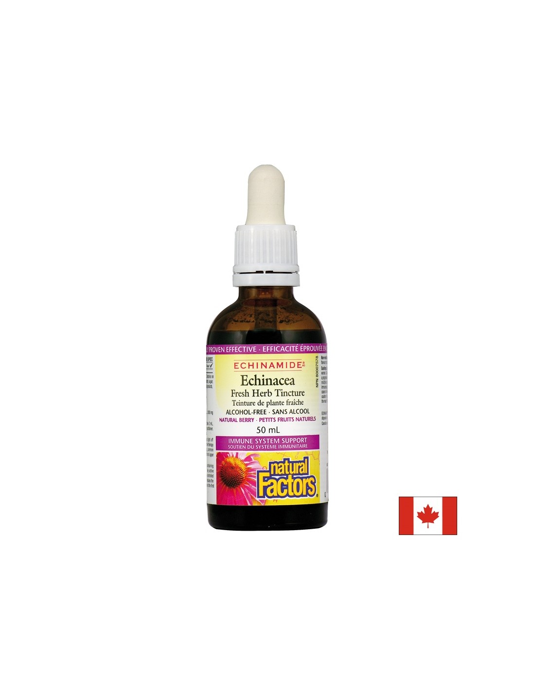 Tinctură de plante proaspete de echinacea 1000 mg - 50 ml