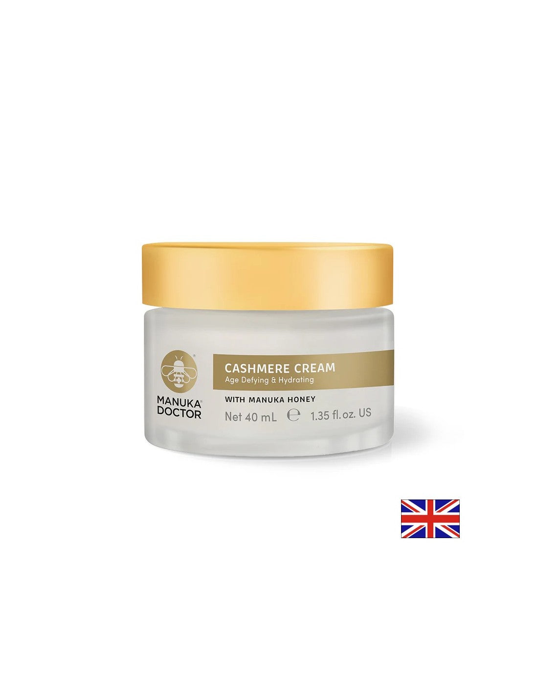Cremă de față anti-îmbătrânire cu cașmir și miere de manuka, 40 ml