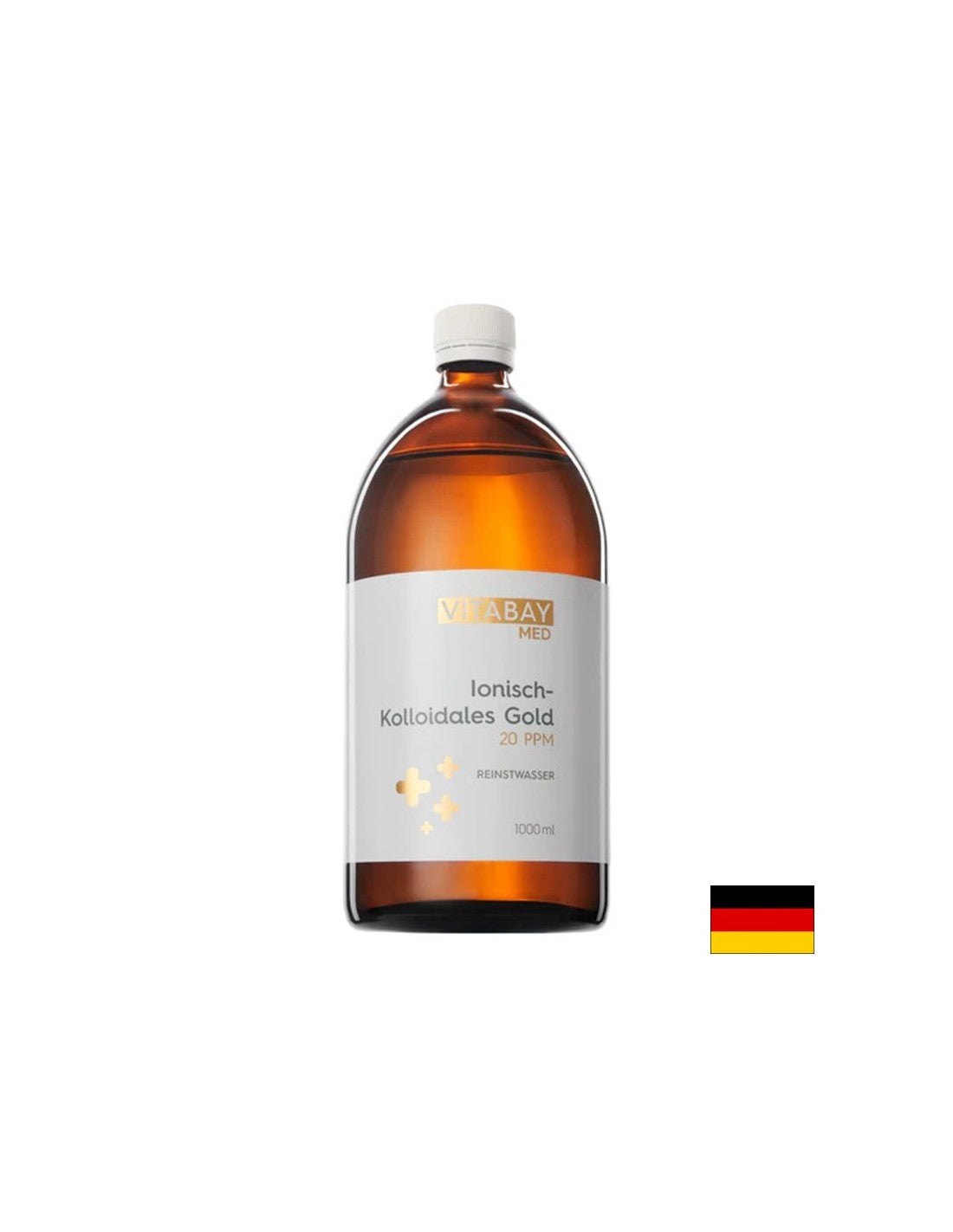 Antiaging - Coloidal Gold 20 PPM (foarte concentrat), 1000 ml
