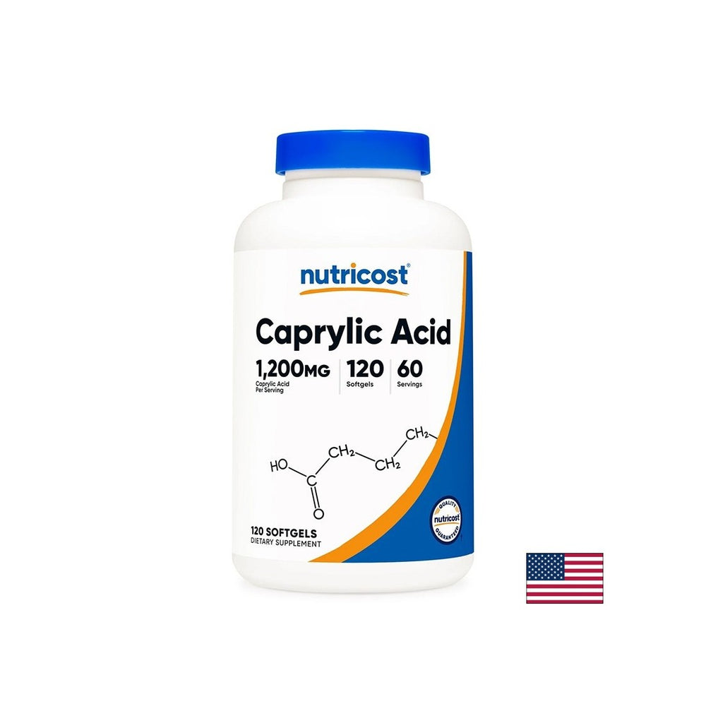 Proprietăți antimicrobiene și antifungice - Acid caprilic, 600 mg x 120 capsule gelatinoase moi