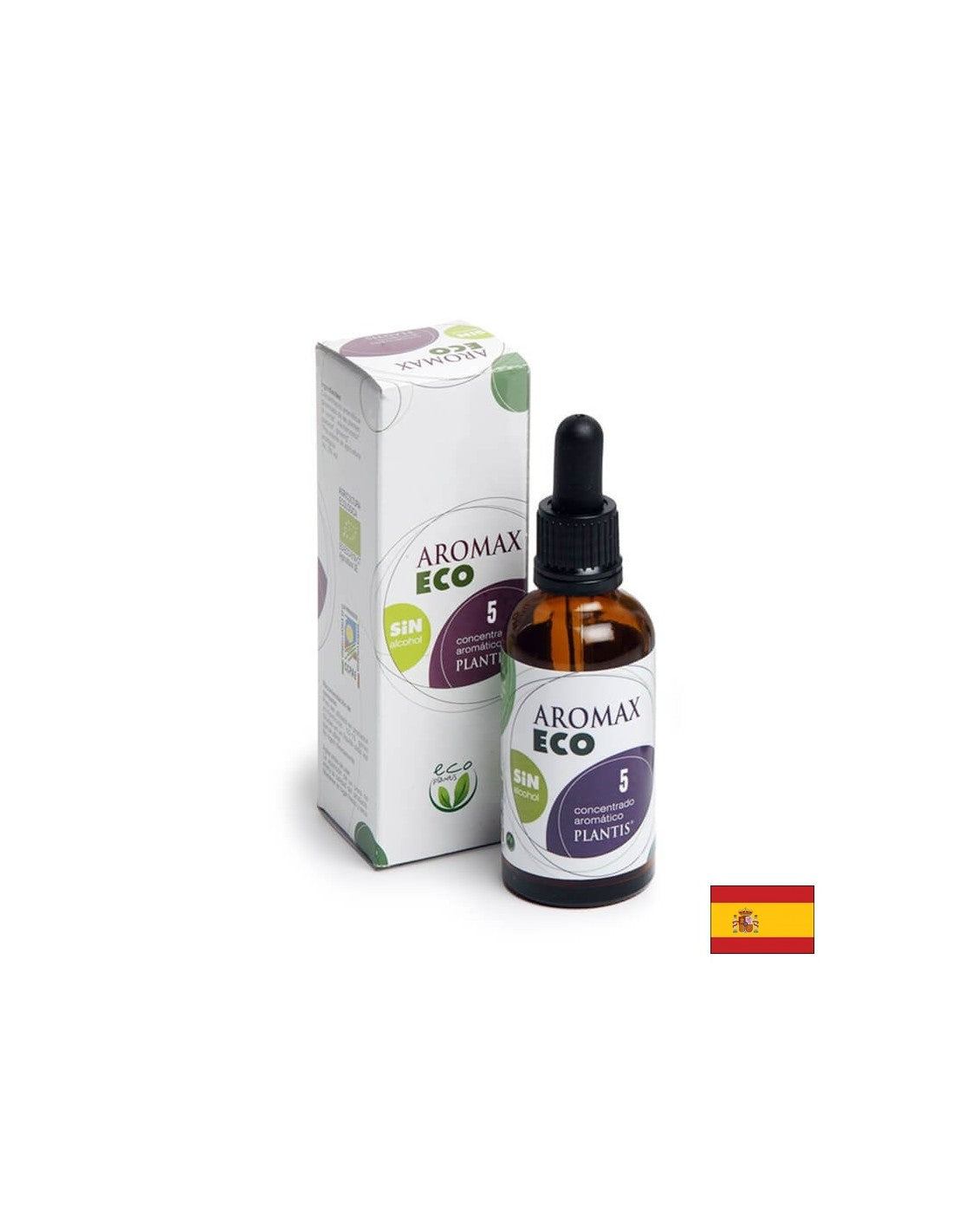 Tinctura de plante pentru detoxifiere - Aromax Eco 5 Plantis®, fara alcool, 50 ml