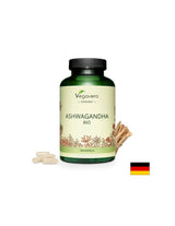 Ashwagandha BIO/ Bio Ashwagandha, 180 capsule, 100% Vegan Vegavero