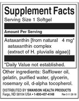 Astaxantina 4 mg - 60 capsule de gel