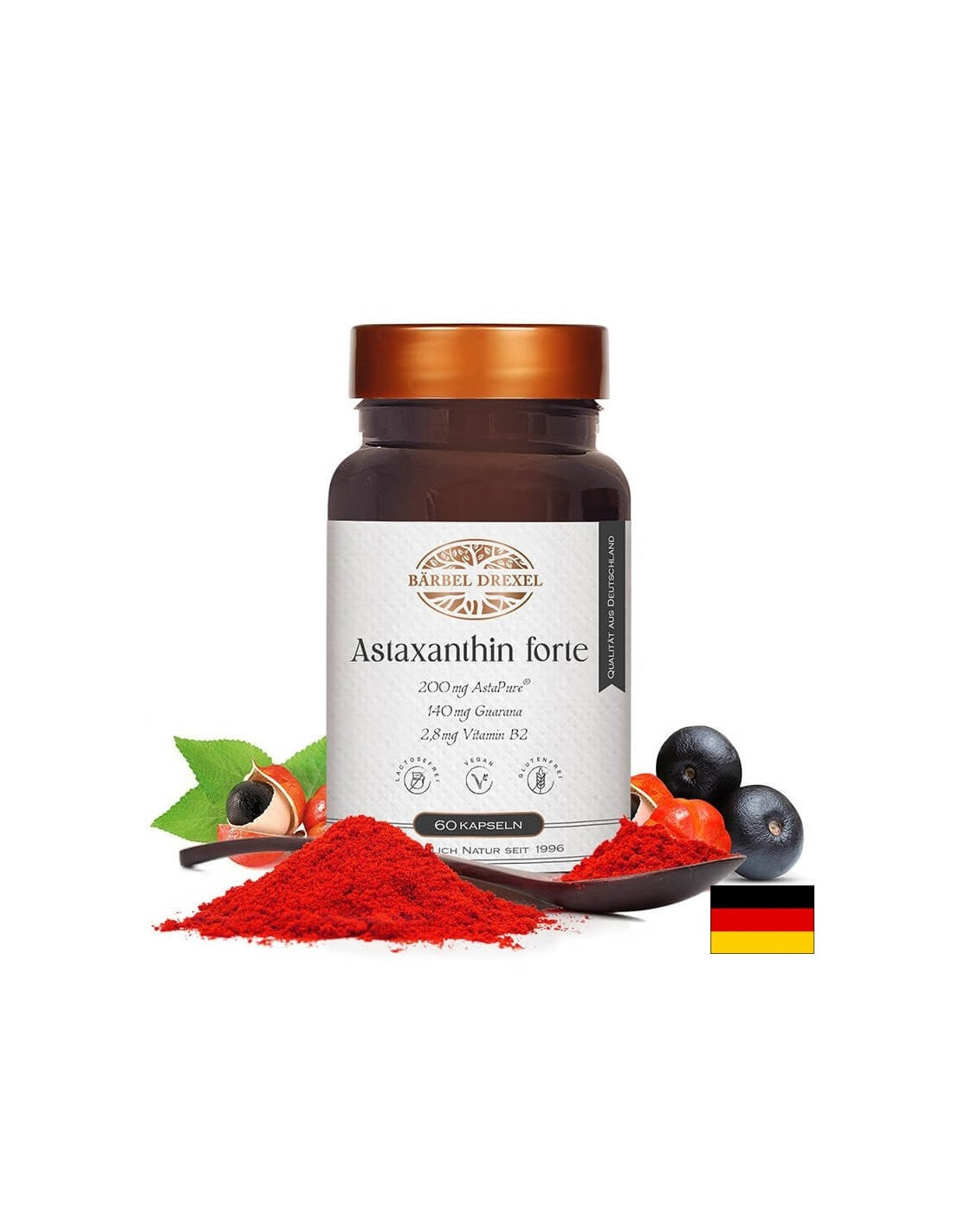 Astaxanthin forte - Astaxanthin Forte - sprijin pentru ochi și neuroprotecție, 60 capsule Bärbel Drexel