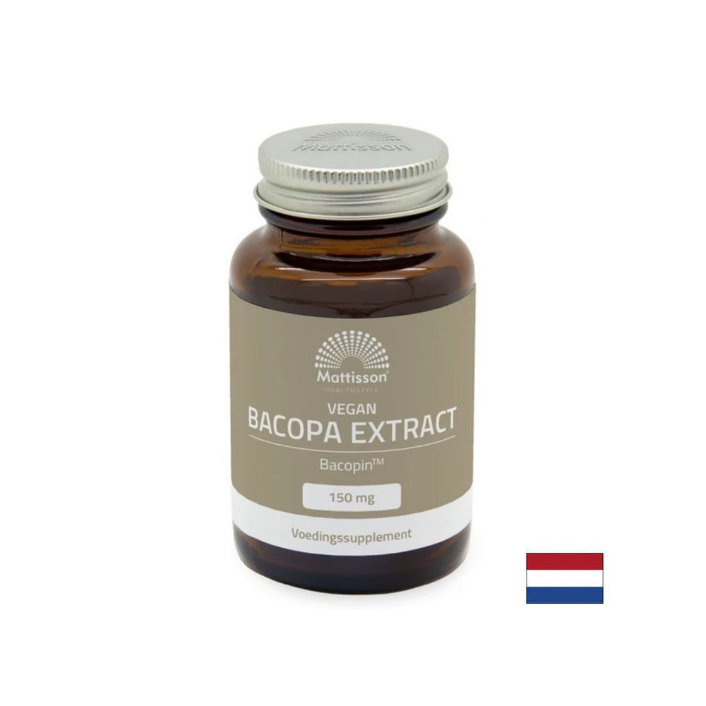 Bacopa monnieri + zinc, vitamina B12 și piper negru Bacopin™ - Concentrare, memorie și claritate mentală, 60 capsule