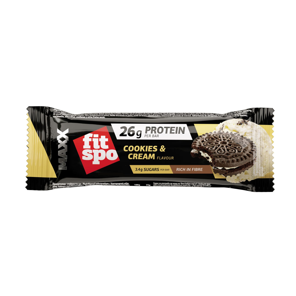 MAXX Bar Biscuiti si Crema - 12 x 75 grame