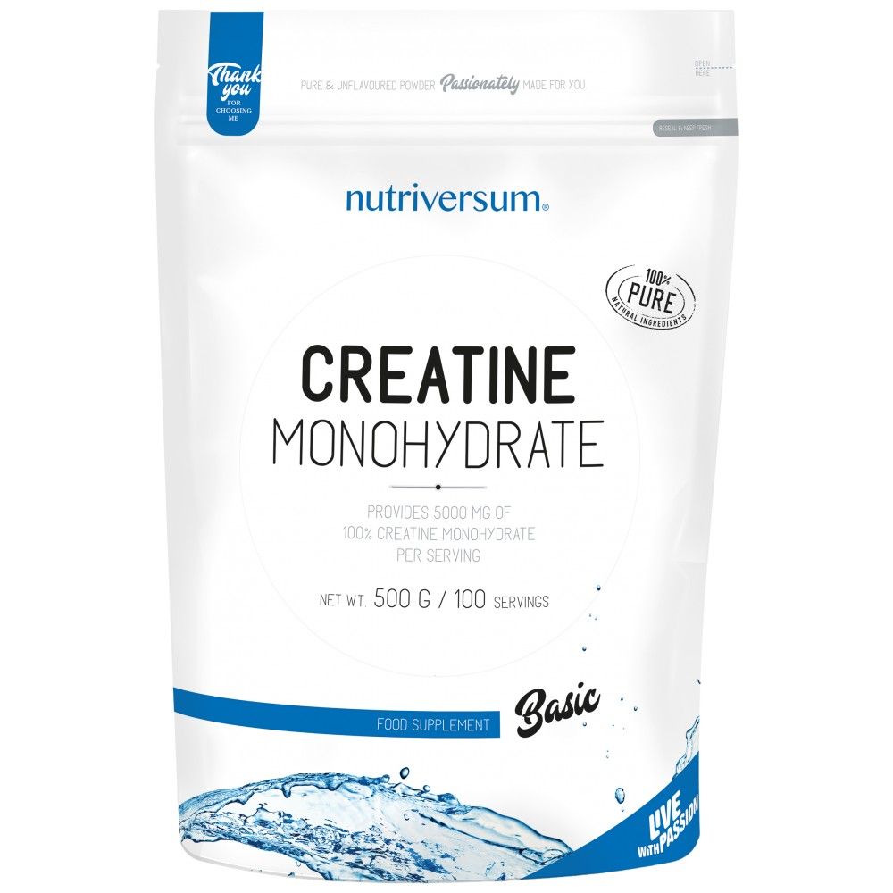 Pudră de creatină monohidrat - 500 de grame