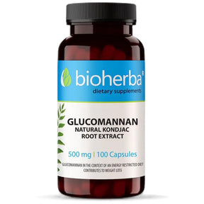 Glucomannan Natural Konjack Root Extract 560 mg - 100 capsules - Nutra Best Europe